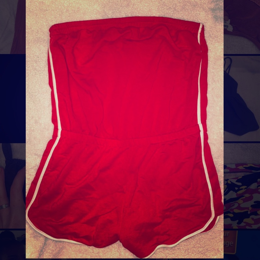 Garage Red Romper
